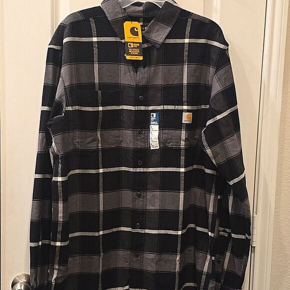 Carhartt Rugged Flex Midweight Flannel L/S Shirt - Picture 6 of 7